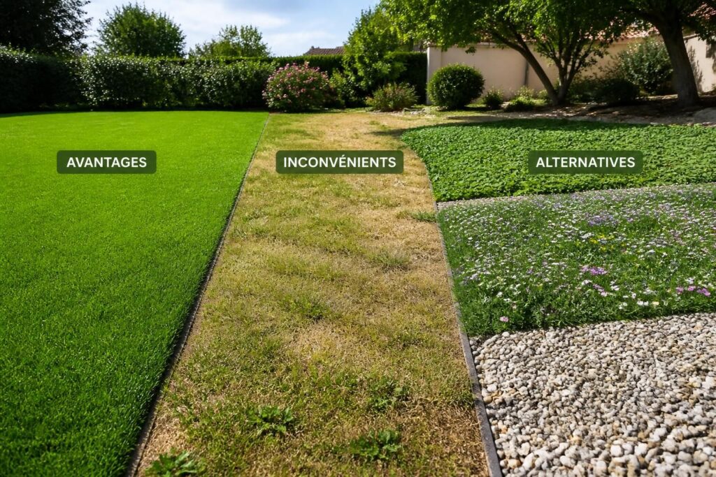 découvrez les avantages et inconvénients du gazon anglais, ainsi que des alternatives adaptées pour un jardin esthétique et durable.