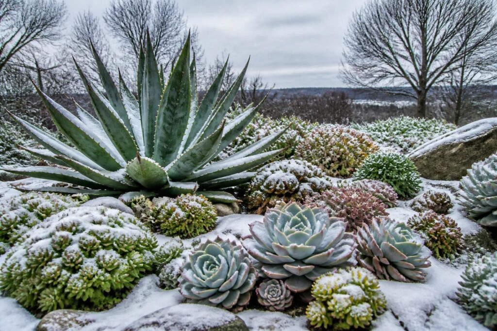 Plantes grasses d&rsquo;extérieur : lesquelles résistent au froid