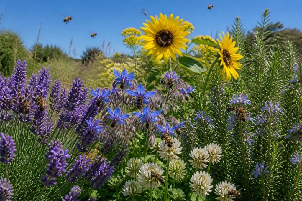 découvrez comment accueillir les abeilles dans votre jardin grâce aux plantes mellifères et contribuez à la préservation de ces pollinisateurs essentiels.