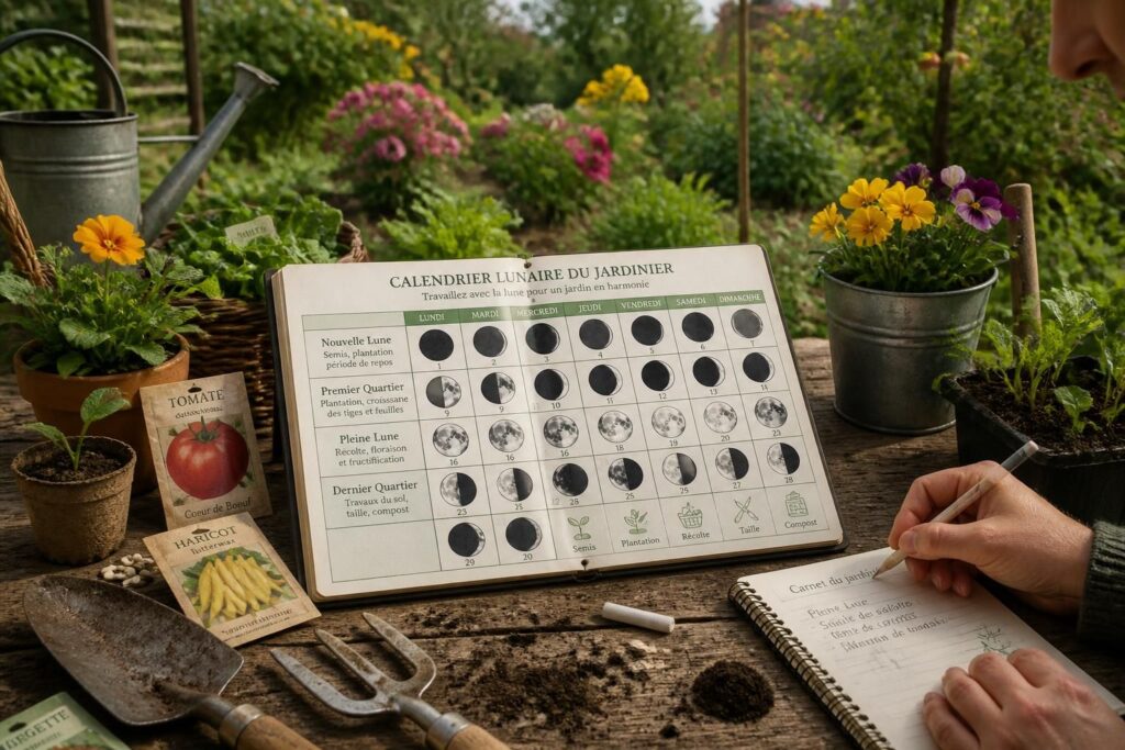 découvrez comment lire et utiliser un calendrier lunaire pour optimiser votre jardinage en fonction des phases de la lune et améliorer la croissance de vos plantations.