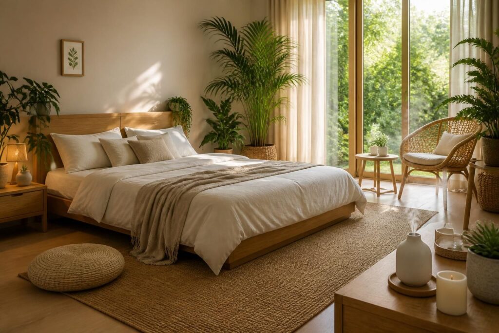 découvrez des idées déco pour une chambre zen et nature, créant une ambiance apaisante et végétale idéale pour se détendre et se ressourcer.