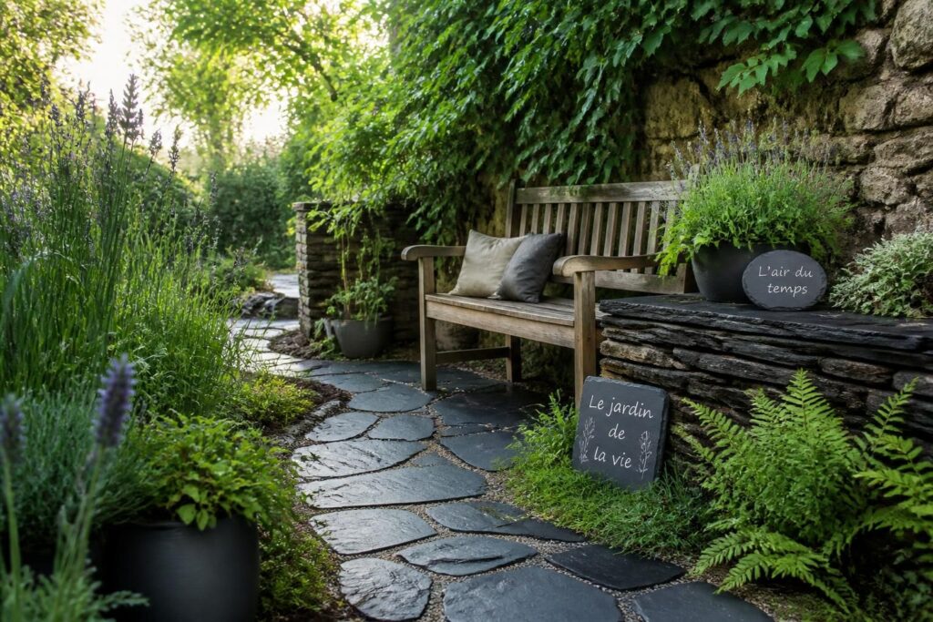 découvrez des idées déco pour votre jardin avec de l'ardoise, alliant naturel et élégance pour un extérieur harmonieux et chaleureux.