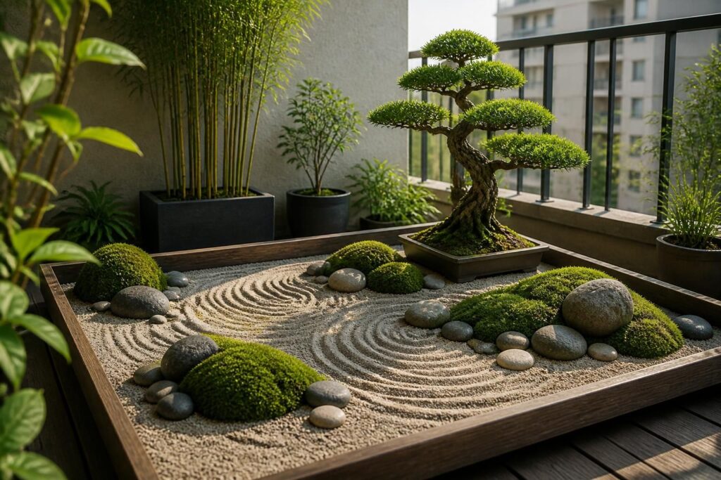 découvrez comment créer un jardin japonais miniature pour apporter une ambiance zen et apaisante sur votre balcon, même avec un espace limité.