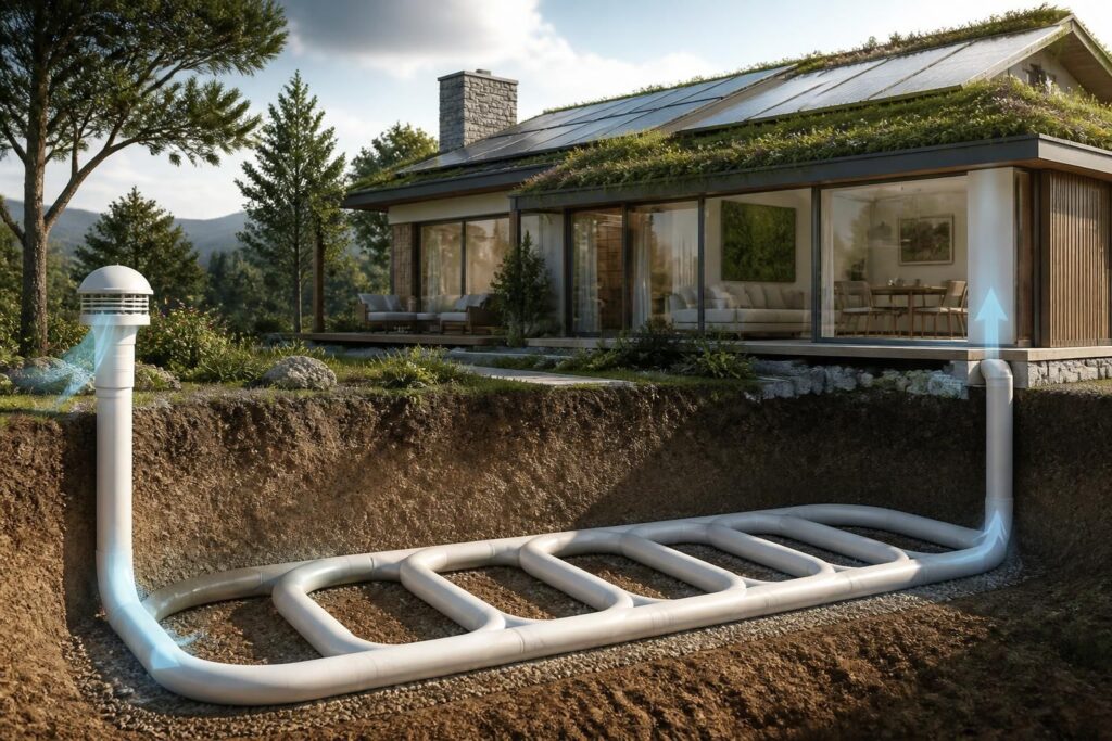 découvrez le fonctionnement, la profondeur idéale et les coûts d'installation d'un puits canadien pour une maison écologique, une solution durable pour le chauffage et la ventilation naturelle.