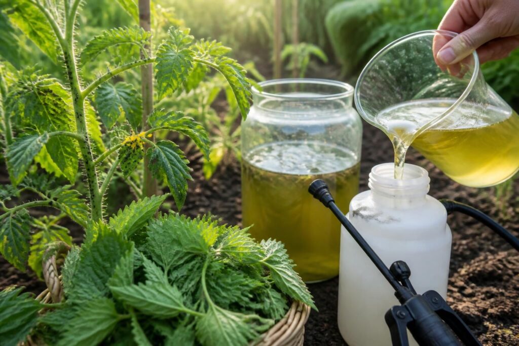 découvrez comment utiliser efficacement le purin d'orties contre les pucerons dans votre jardin, avec des conseils précis sur le dosage et les méthodes d'application pour protéger vos plantes naturellement.