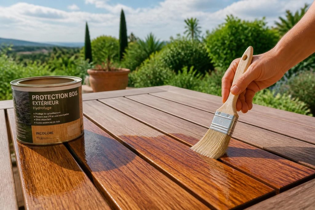 découvrez les meilleures méthodes pour protéger efficacement votre table en bois d'extérieur contre l'humidité et prolonger sa durabilité.