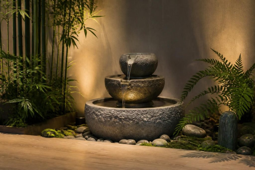 Fontaine décoration intérieure pour une ambiance zen et raffinée