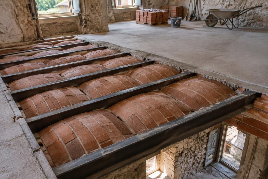 Voutains briques : technique et avantages pour un plancher solide
